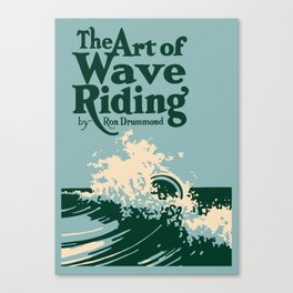 The Art of Wave Riding 1931, First Surfing Book Artwork, for Wall Art, Prints, Posters, Tshirts, Men, Women, Kids Canvas Print