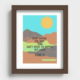 stop it  Recessed Framed Print