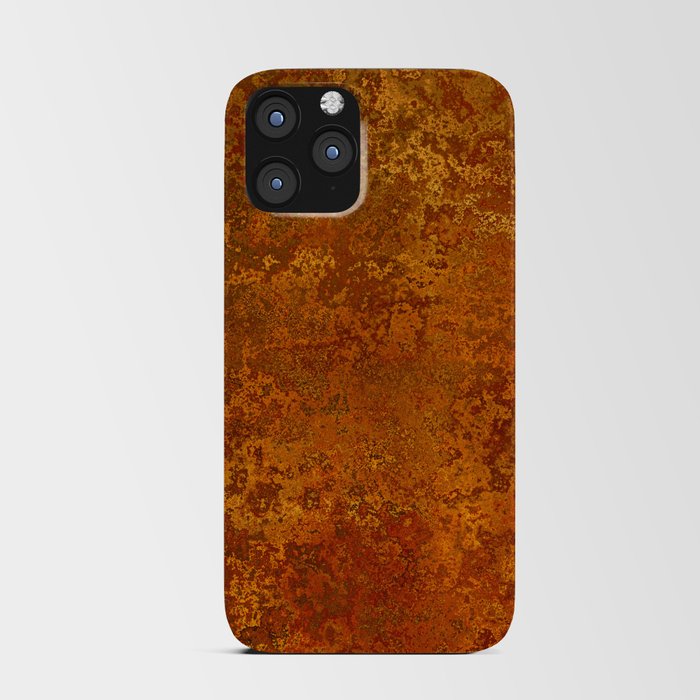Vintage Copper Rust, Minimalist Art iPhone Card Case