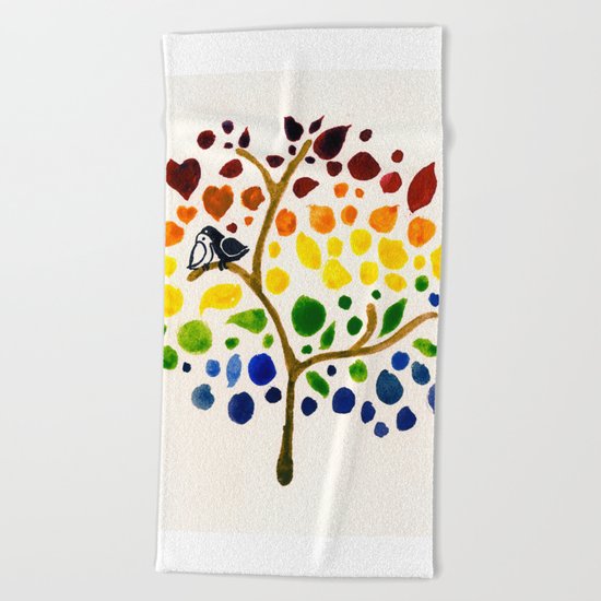 Love Birds Beach Towel
