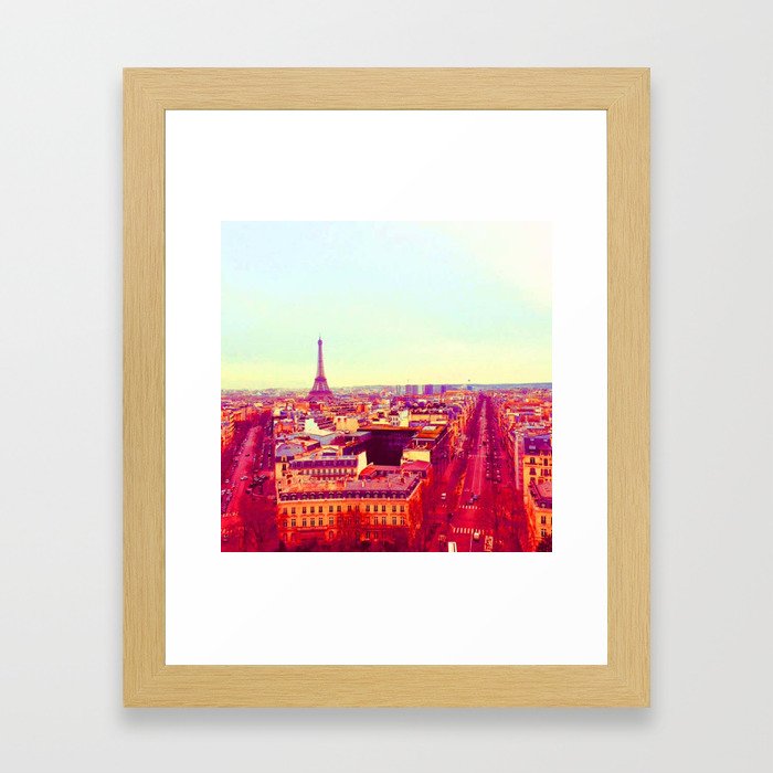 PARIS IN PINK Framed Art Print