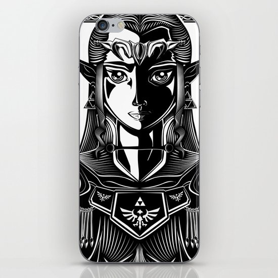 Legend of Zelda Princess Zelda Line Work iPhone & iPod Skin