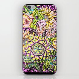 Whimsical Floral Pattern iPhone Skin