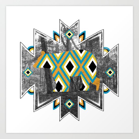 Bear Tracks I Art Print