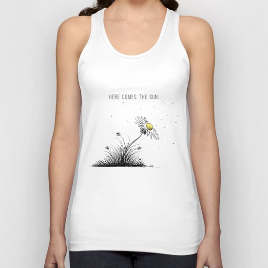 Here comes the sun Unisex Tank Top