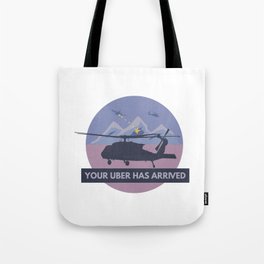 Black Hawk UH-60 Military Helicopter Pilot Tote Bag