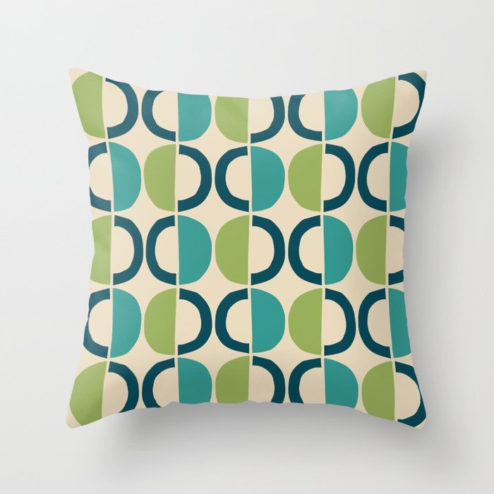 Teal discount circle pillow