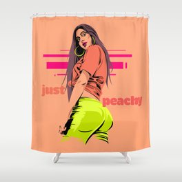 Just Peachy Shower Curtain