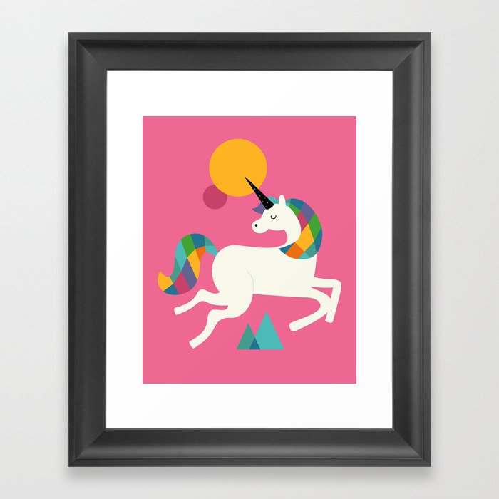 To be a unicorn Framed Art Print