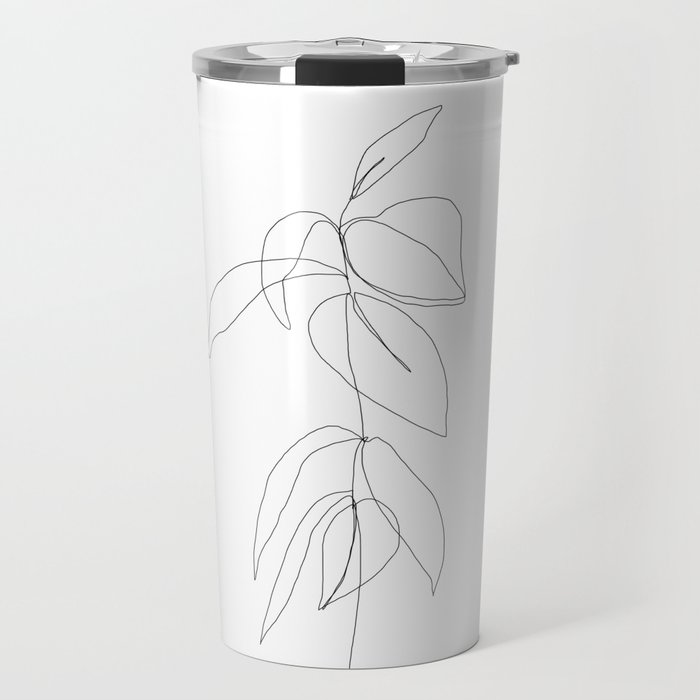 Still life plant drawing - Caca Travel Mug