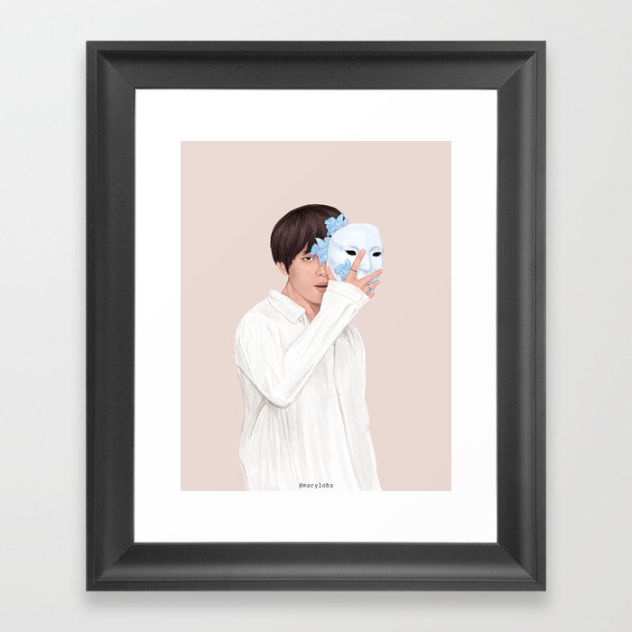 Bts Taehyung Singularity Framed Art Print By Marylobs Society6