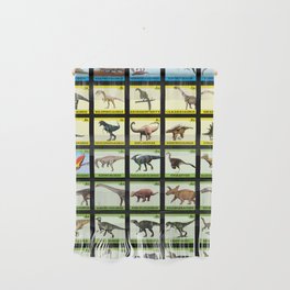 65 MCMLXV Prehistoric Periodic Table of Dinosaurs Pattern Wall Hanging