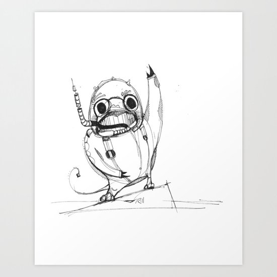 Spacedragon Art Print