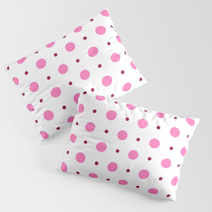new polka dot 122 pink Pillow Sham