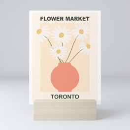 Flower Market | Toronto, Ontario | Floral Art Poster Mini Art Print