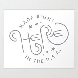 Made Right Here in the USA Art Print