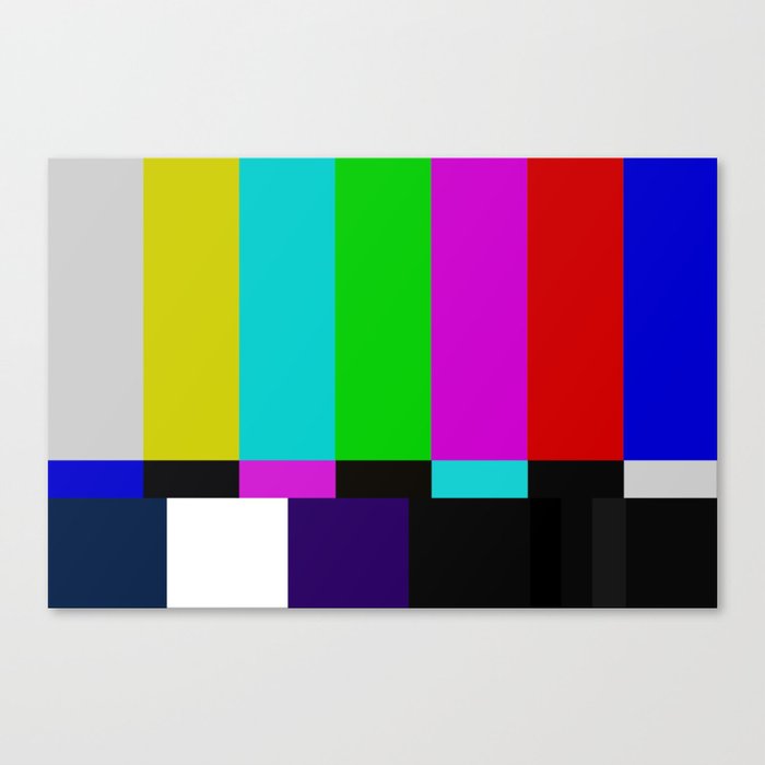 TV bars color testTV bars color test Canvas Print