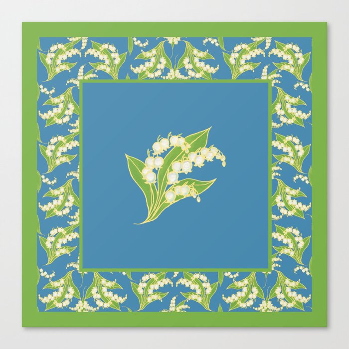 Vintage Lily-of-the-Valley Canvas Print
