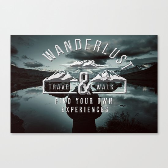 Wanderlust - Mountains and lake - Photoadaption Canvas Print