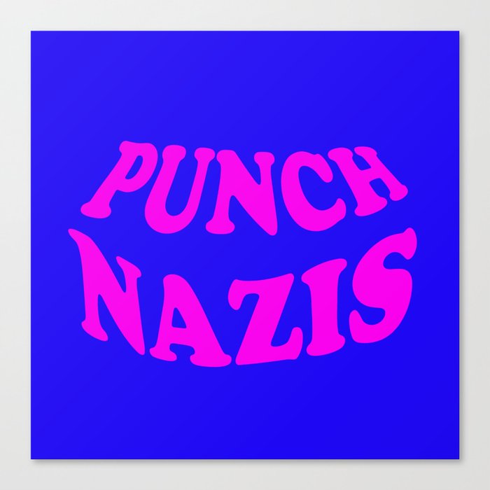 Punch Nazis Canvas Print