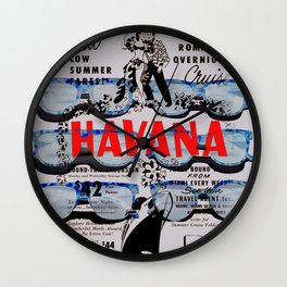 HAVANA BEFORE CASTRO Wall Clock