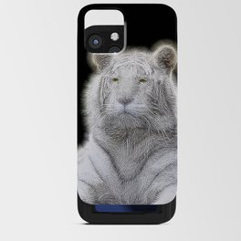 Spiked White Bengal Tiger iPhone Card Case