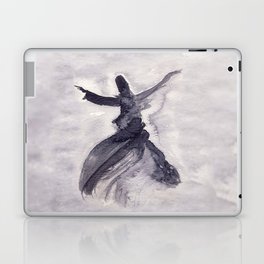 whirling dervish - sufi meditation - ink wash Laptop & iPad Skin