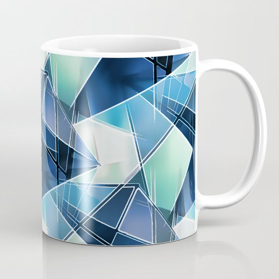 Iced Geometric Coffee Mug