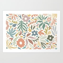 Floral Pattern Long Art Print