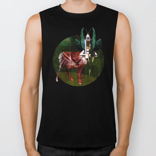 SpaceHeadDeer Biker Tank