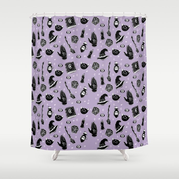 Witchy Magic On Purple Shower Curtain By Frostedsosweet Society6