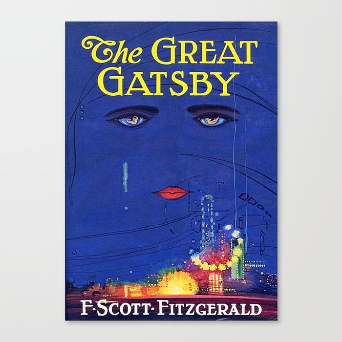 The Great Gatsby Original Book Cover Art Canvas Print