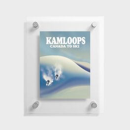 Kamloops Canada to Ski Floating Acrylic Print