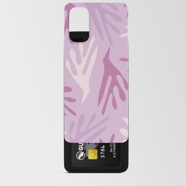 Ailanthus Cutouts Midcentury Modern Abstract Pattern in Light Lilac Android Card Case