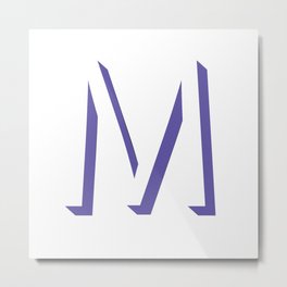 m is for melonie Metal Print | Digital, 3D, Pop Art, Typography 