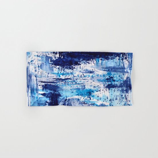 Blue passion || watercolor Hand & Bath Towel