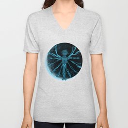 Vitruvian Creature V Neck T Shirt