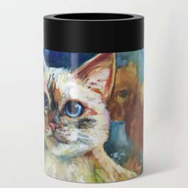 Van Gogh cat Can Cooler