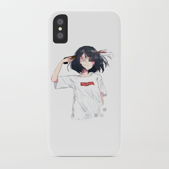 Sad Anime Aesthetic Fuck Off Iphone Case By Andrey22007 Society6
