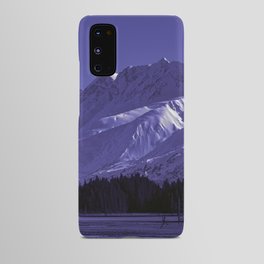 Alaskan Winter Glaciated Mountains - Very Peri Android Case