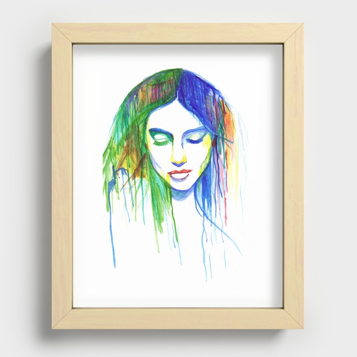 Sadness is a Blessing Recessed Framed Print