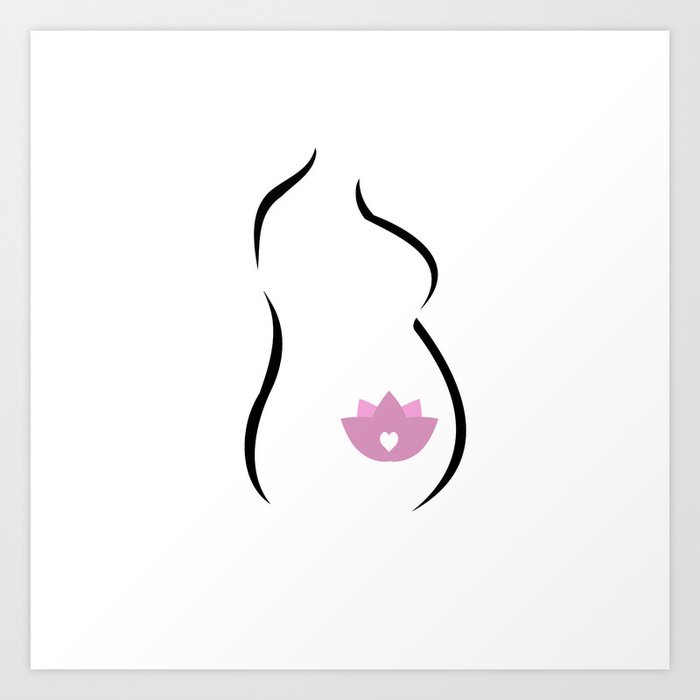 Life in womb Art Print