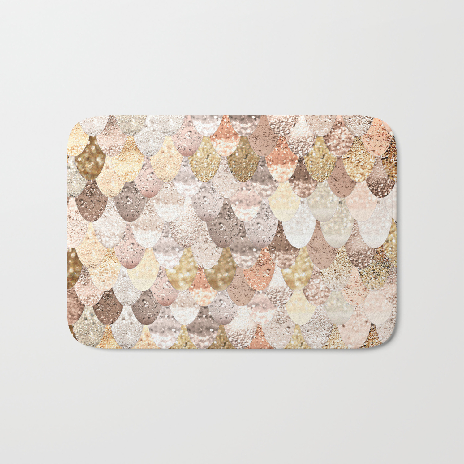 Mermaid Gold Bath Mat By Monikastrigel Society6