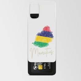 Mauritius island flag in the indian ocean Android Card Case