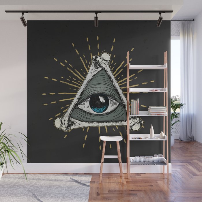 All seeing eye of God Wall Mural