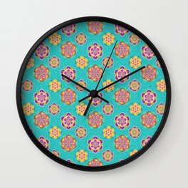 Colorful Mandalas Wall Clock
