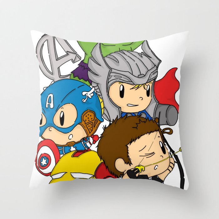 Avengers throw pillows top
