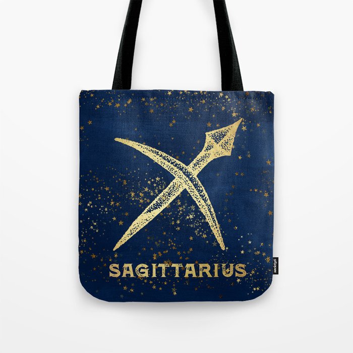 Sagittarius Zodiac Sign Tote Bag