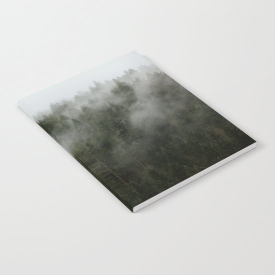 Pacific Northwest Foggy Forest Notebook