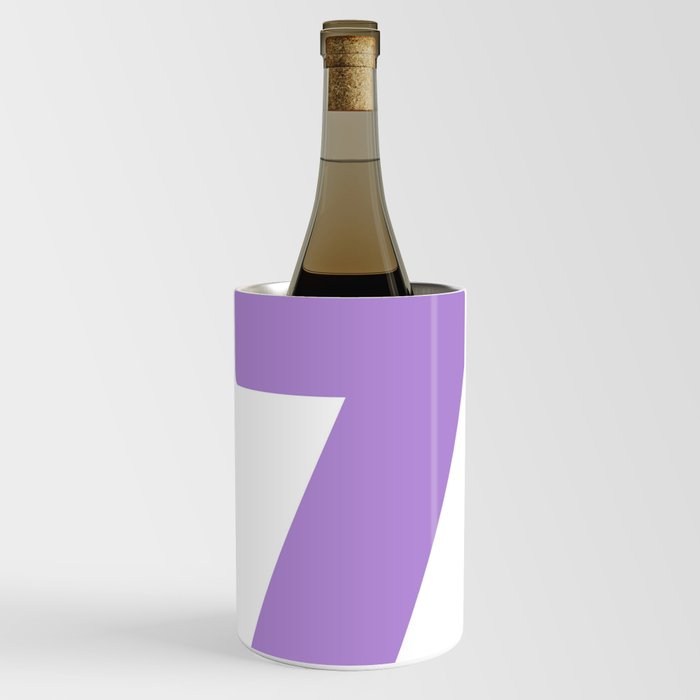 7 (Lavender & White Number) Wine Chiller